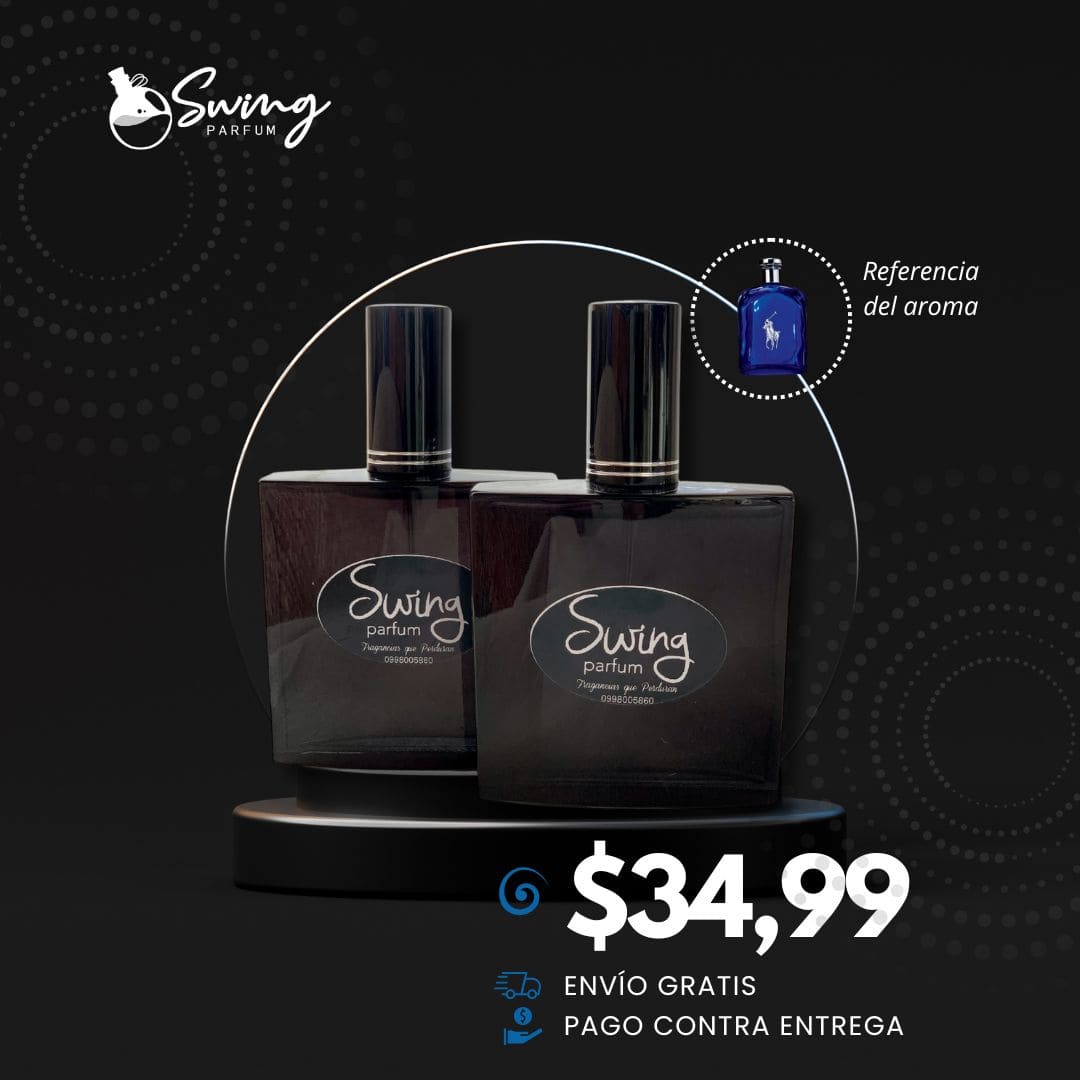 Adquiere 1 Perfume de Larga Duración de 100ML Simil Polo Blue y recibe GRÁTIS un perfume de 50ml