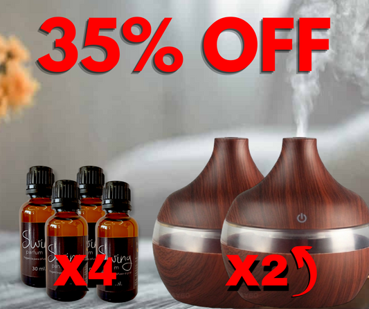 Oferta 2 Difusores de Aromas + 4 Fragancias Exclusivas de 20ml