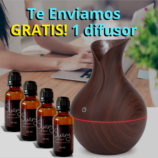 GRATIS 1 Difusor Humidificador de aroma por la compra de 4 fragancias exclusivas de 30ml