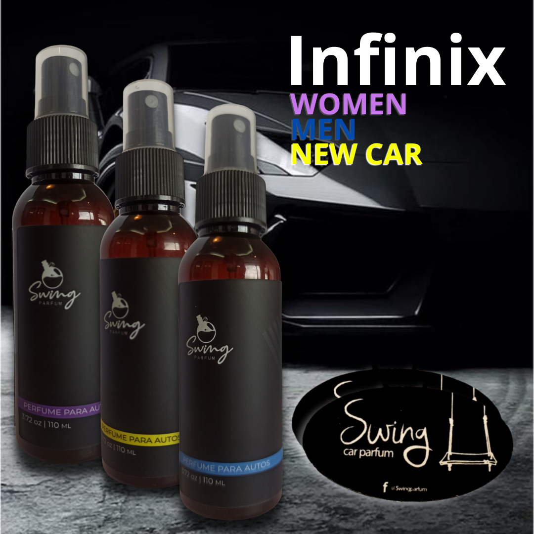 Fragancia de Lujo para Autos INFINIX, versión Mix de aromas Paq x 3 unidades.