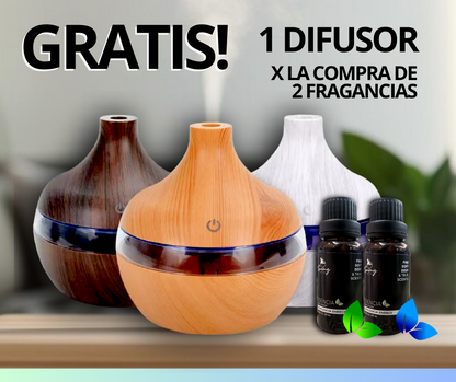 OFERTA 1 DIFUSOR GRATIS por la compra de 2 fragancias exclusivas de 30ml